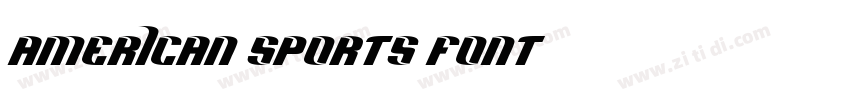 American Sports Font字体转换